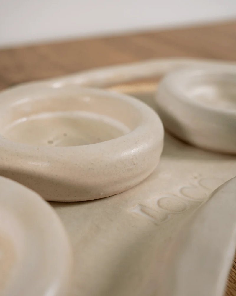 Bandeja Curva con 3 cuencos - LOCÖ - Aceite LOCÖ