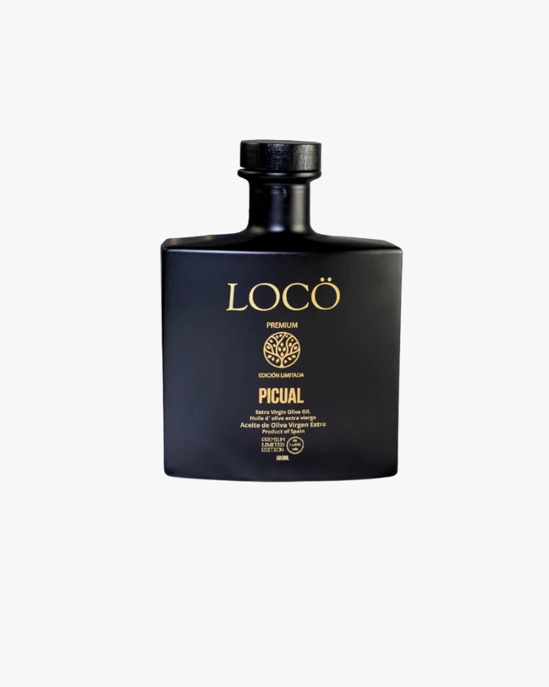 Pack VARIETAL 6 Botellas AOVE LOCÖ PREMIUM - Royal 500ml (3) + Picual 500ml (3) - Cosecha 24 - 25 - Aceite LOCÖ