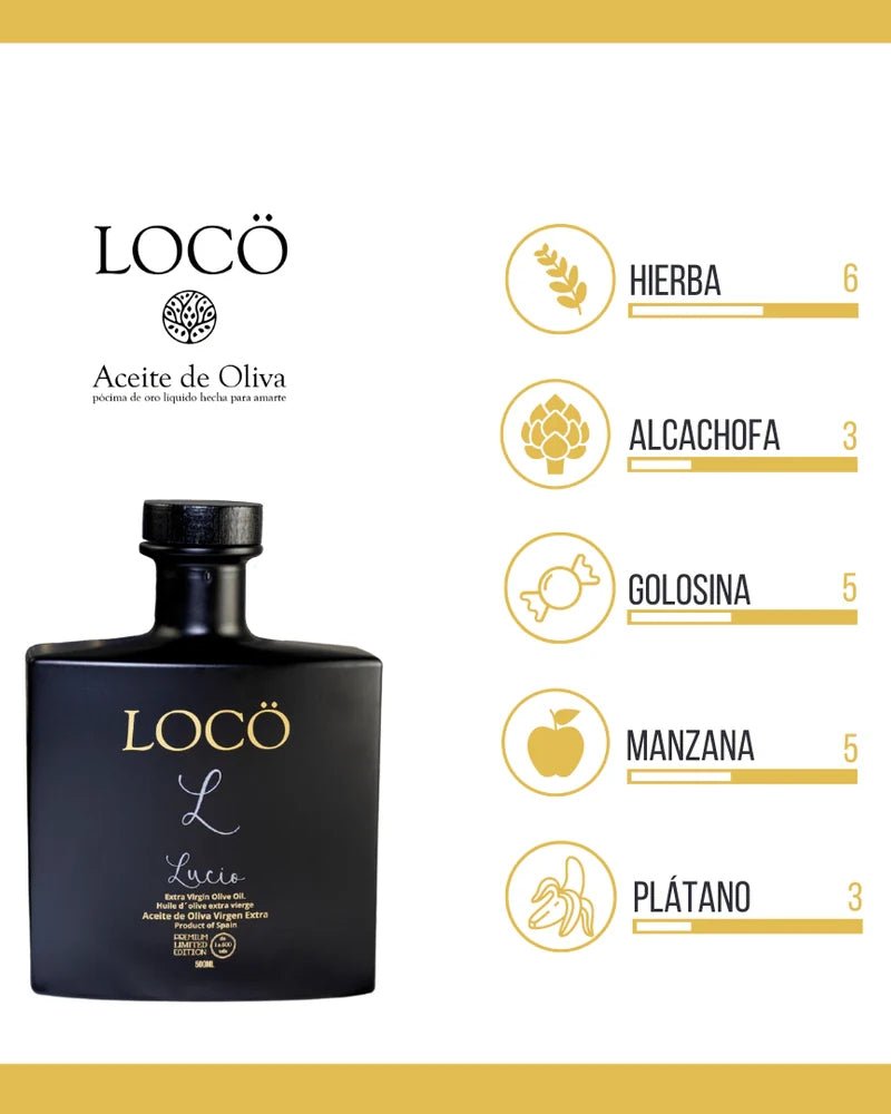 AOVE LOCÖ - Premium Lucio 500 ml - Cosecha 24 - 25 - Aceite LOCÖ
