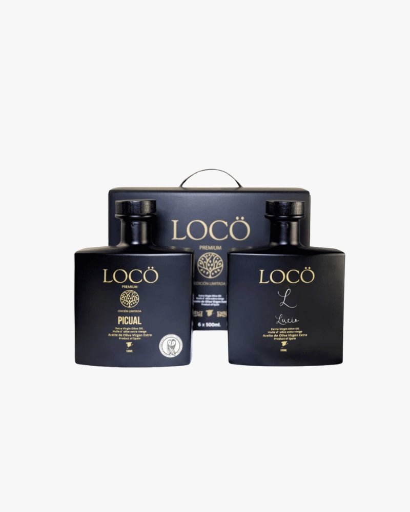 Pack VARIETAL 6 botellas AOVE LOCÖ PREMIUM Picual y Lucio Cosecha 24 - 25 - Aceite LOCÖ