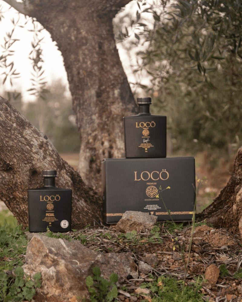 Pack VARIETAL 6 Botellas AOVE LOCÖ PREMIUM - Royal 500ml (3) + Picual 500ml (3) - Cosecha 24 - 25 - Aceite LOCÖ