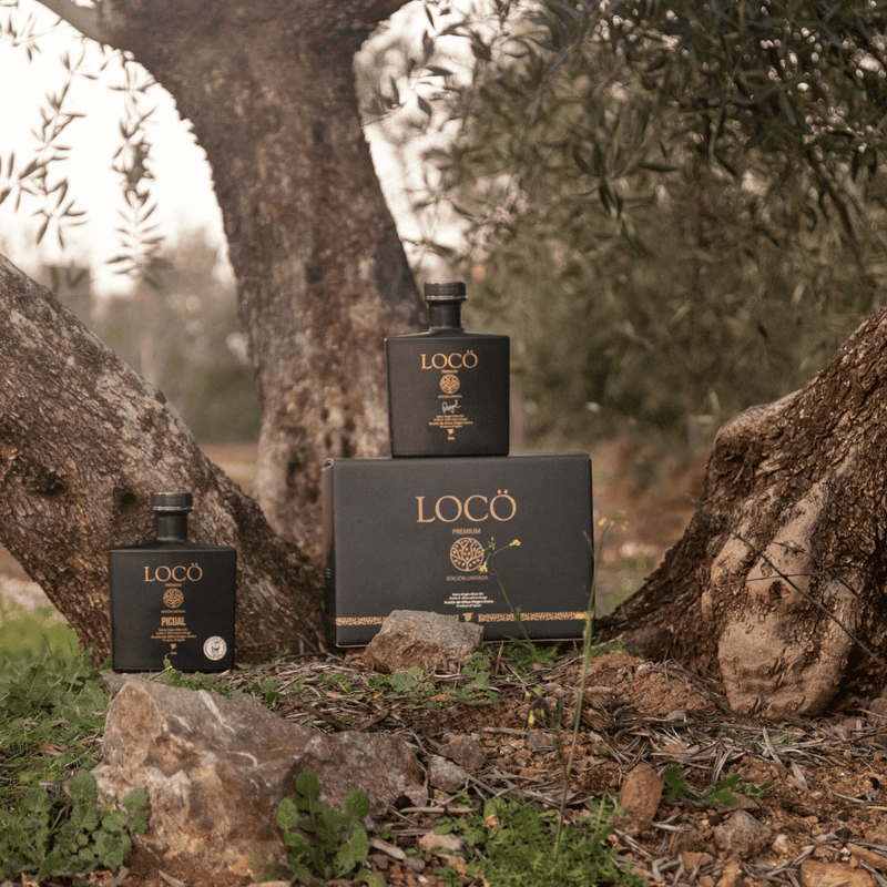 Pack VARIETAL 6 Botellas AOVE LOCÖ PREMIUM - Royal 500ml (3) + Picual 500ml (3) - Cosecha 24 - 25 - Aceite LOCÖ