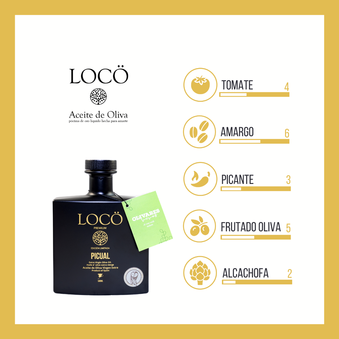 Pack AOVE LOCÖ Premium Mixto - Royal 500ml (3) + Picual 500ml (3) -Cosecha 21-22